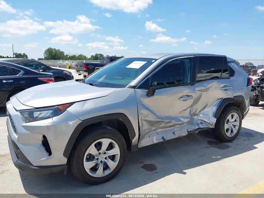 2022 Toyota Rav 4 VIN 2T3F1RFV7NC302453 IAAI salvage auction — LEFT SIDE, Original (Texas), sold $7,100 on 2026-07-30 (photo 6)