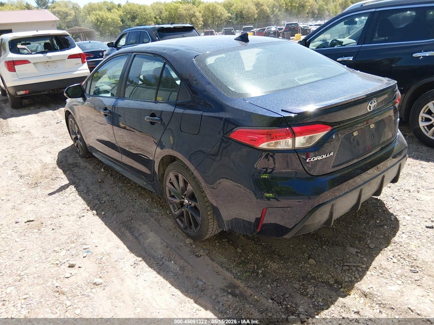 2023 Toyota Corolla VIN 5YFS4MCE1PP165342 IAAI salvage auction — HAIL, Salvage (Tennessee), sold $9,125 on 2026-07-08 (photo 3)