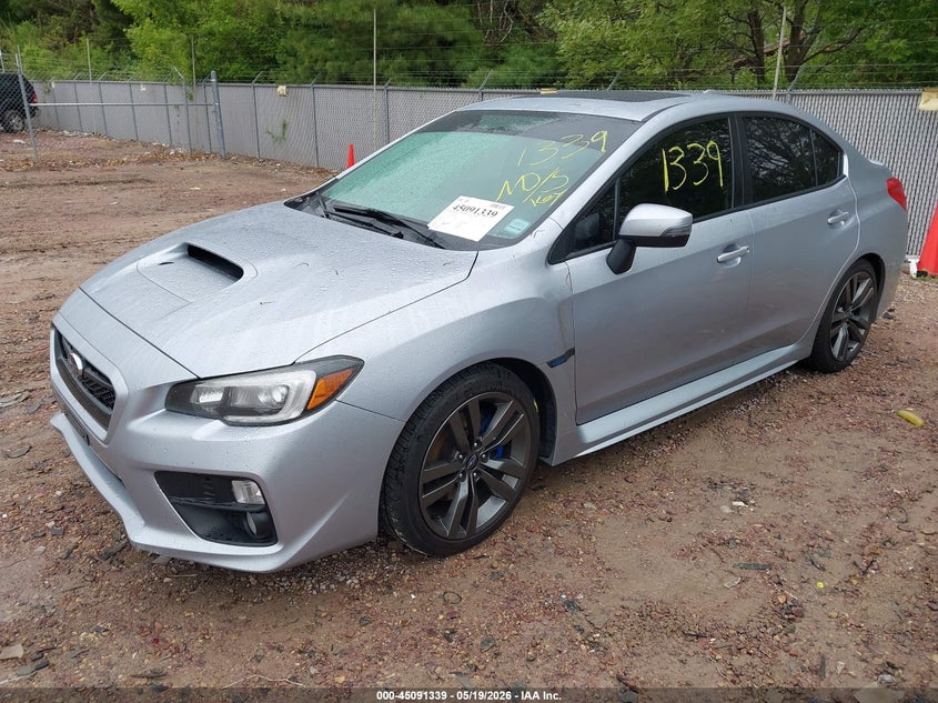 2017 Subaru Wrx VIN JF1VA1L66H9820864 IAAI salvage auction — HAIL, Clear (Wisconsin), sold $1,250 on 2026-07-29 (photo 2)