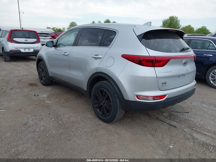 2017 Kia Sportage VIN KNDPMCAC7H7110754 IAAI salvage auction — HAIL, Salvage (Iowa), sold $3,175 on 2026-07-13 (photo 3)