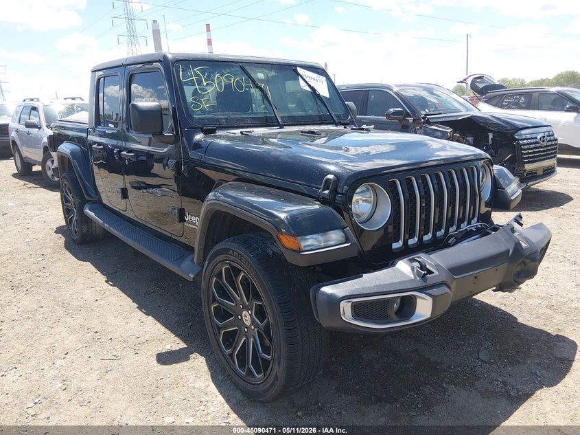 2021 Jeep Gladiator VIN 1C6HJTFG9ML548063 IAAI salvage auction — FRONT END, Salvage Title, sold $10,000 on 2026-08-24 (photo 1)