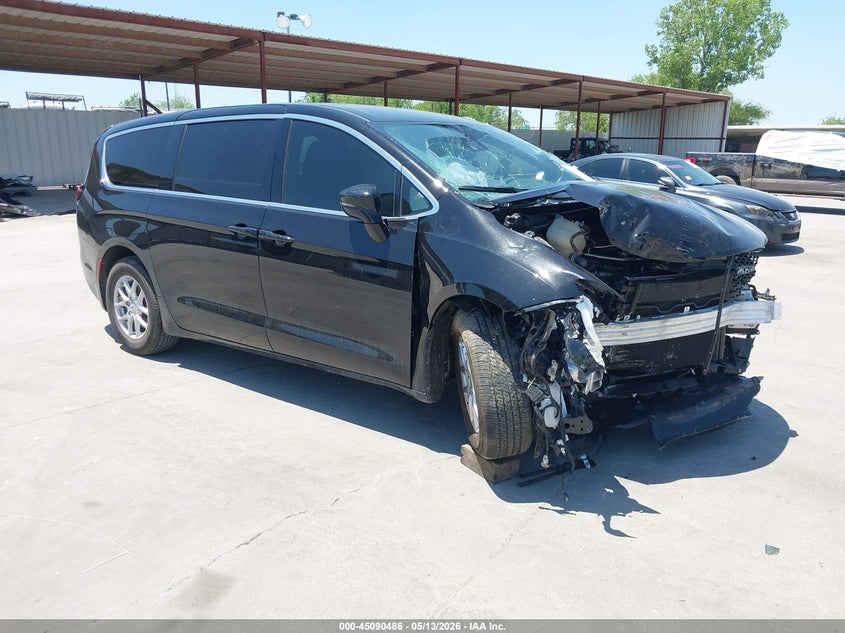 2025 Chrysler Pacifica VIN 2C4RC1BG4SR557355 IAAI salvage auction — FRONT END, Original (Texas), sold $25 on 2026-08-01 (photo 1)