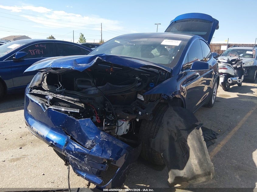 2017 Tesla Model x VIN 5YJXCBE26HF048269 IAAI salvage auction — FRONT END, Salvage (Colorado), sold $5,850 on 2026-07-09 (photo 2)
