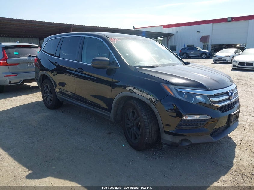 2016 Honda Pilot VIN 5FNYF5H19GB023798 IAAI salvage auction — LEFT FRONT, Salvage (California), sold $2,400 on 2026-07-09 (photo 1)