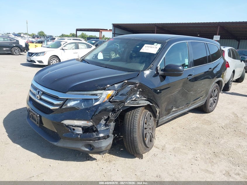2016 Honda Pilot VIN 5FNYF5H19GB023798 IAAI salvage auction — LEFT FRONT, Salvage (California), sold $2,400 on 2026-07-09 (photo 2)