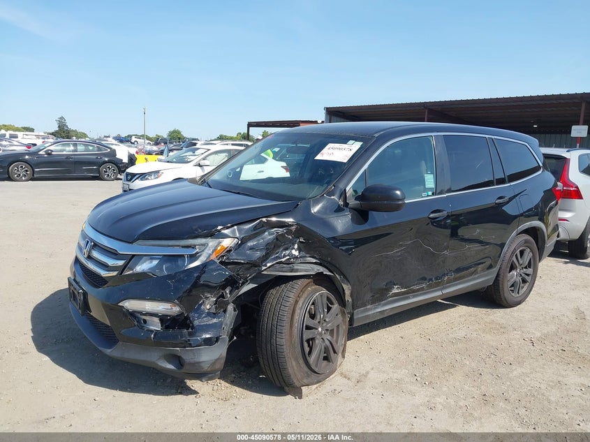 2016 Honda Pilot VIN 5FNYF5H19GB023798 IAAI salvage auction — LEFT FRONT, Salvage (California), sold $2,400 on 2026-07-09 (photo 6)
