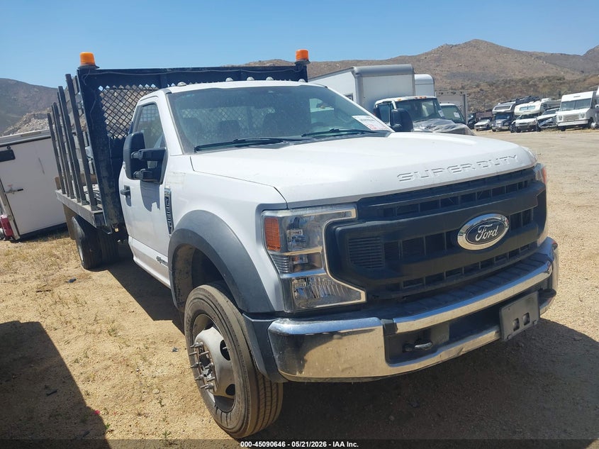 2020 Ford F-550 chassis VIN 1FDUF5GT7LDA03550 IAAI salvage auction — LEFT SIDE, Clear (California), sold $10,300 on 2026-07-08 (photo 1)