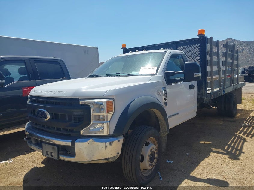 2020 Ford F-550 chassis VIN 1FDUF5GT7LDA03550 IAAI salvage auction — LEFT SIDE, Clear (California), sold $10,300 on 2026-07-08 (photo 2)