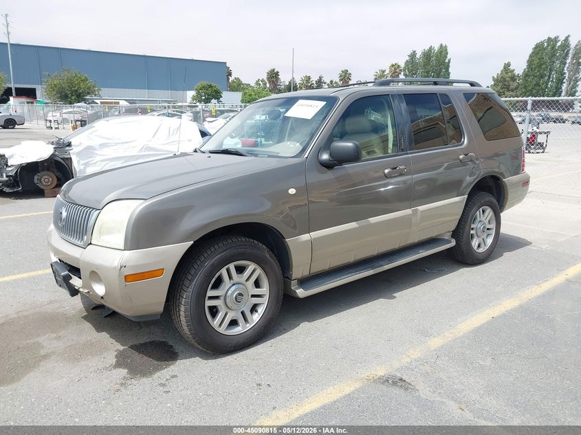 2004 Mercury Mountaineer VIN 4M2DU86W24ZJ50493 IAAI salvage auction — RIGHT FRONT, Salvage (California), sold $575 on 2026-07-29 (photo 2)