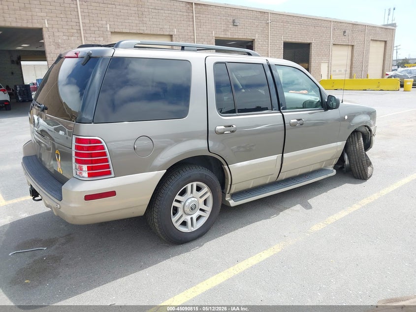 2004 Mercury Mountaineer VIN 4M2DU86W24ZJ50493 IAAI salvage auction — RIGHT FRONT, Salvage (California), sold $575 on 2026-07-29 (photo 4)