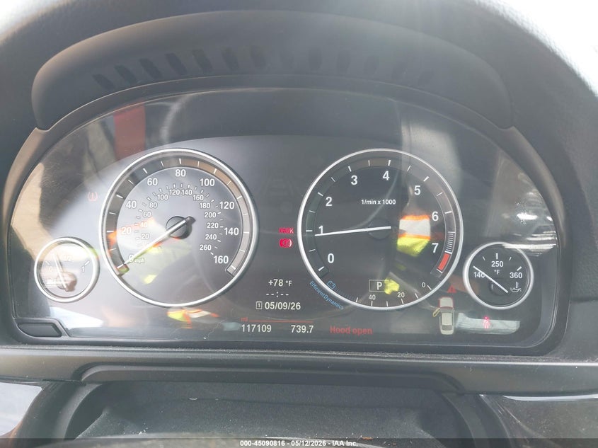 2014 BMW 5er VIN WBA5A5C56ED511779 IAAI salvage auction — FRONT END, Bill Of Sale (Washington), sold $1,425 on 2026-07-19 (photo 7)
