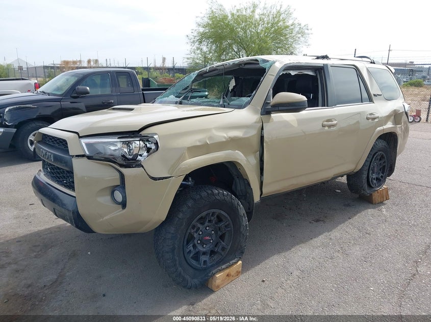 2016 Toyota 4runner VIN JTEBU5JR6G5354833 IAAI salvage auction — ROLLOVER, Non-Repairable (Arizona), sold $6,800 on 2026-07-23 (photo 2)