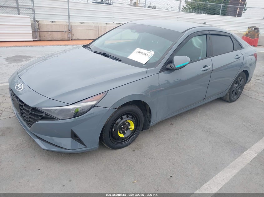 2021 Hyundai Elantra VIN KMHLM4AG4MU156508 IAAI salvage auction — FRONT END, Salvage (California), sold $4,925 on 2026-07-08 (photo 2)