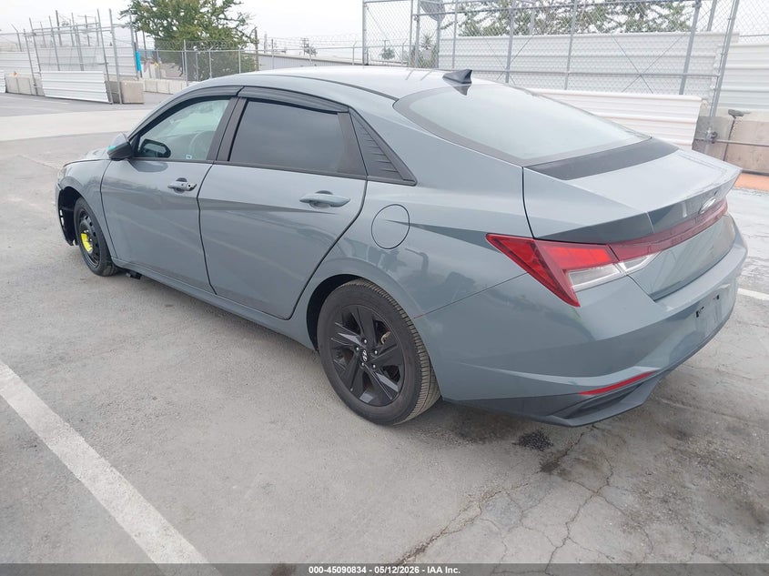 2021 Hyundai Elantra VIN KMHLM4AG4MU156508 IAAI salvage auction — FRONT END, Salvage (California), sold $4,925 on 2026-07-08 (photo 3)