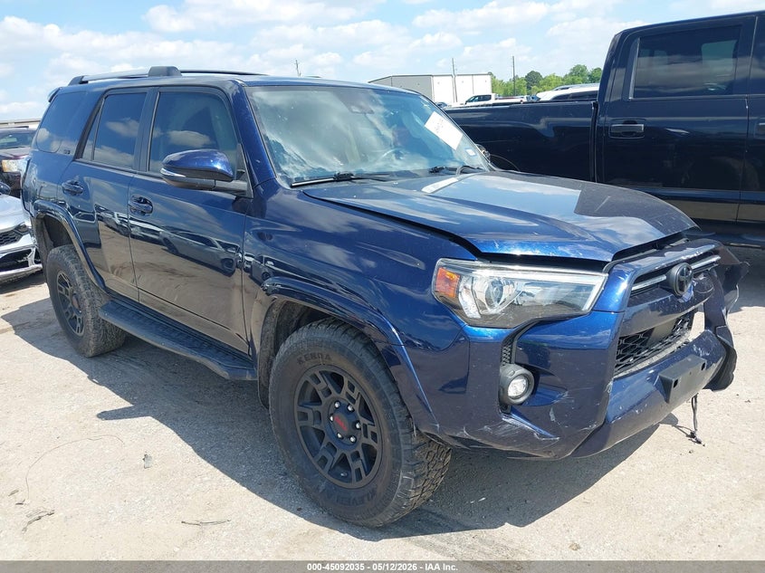 2021 Toyota 4runner VIN JTEFU5JR7M5243012 IAAI salvage auction — LEFT SIDE, Salvage (Texas), sold $6,100 on 2026-07-22 (photo 1)