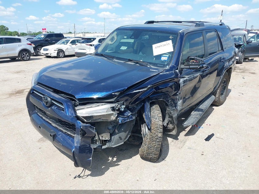 2021 Toyota 4runner VIN JTEFU5JR7M5243012 IAAI salvage auction — LEFT SIDE, Salvage (Texas), sold $6,100 on 2026-07-22 (photo 2)