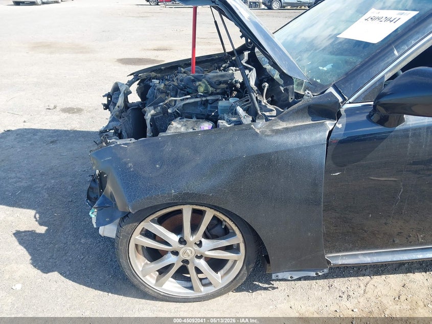 2008 Lexus Is VIN JTHBK262185052404 IAAI salvage auction — NORMAL WEAR, Clear (Virginia), sold $325 on 2026-07-14 (photo 6)