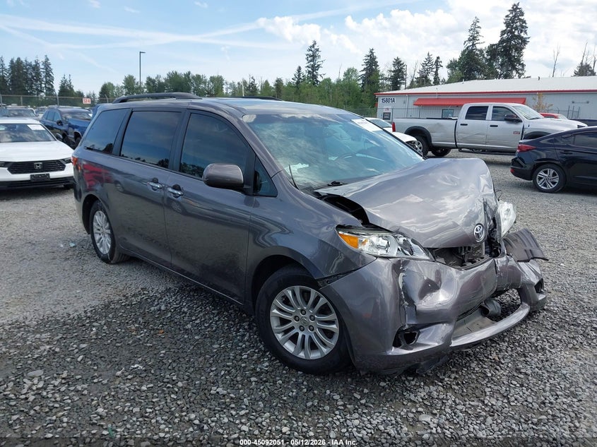 2015 Toyota Sienna VIN 5TDYK3DC7FS630252 IAAI salvage auction — FRONT END, Bill Of Sale (Washington), sold $2,450 on 2026-07-08 (photo 1)