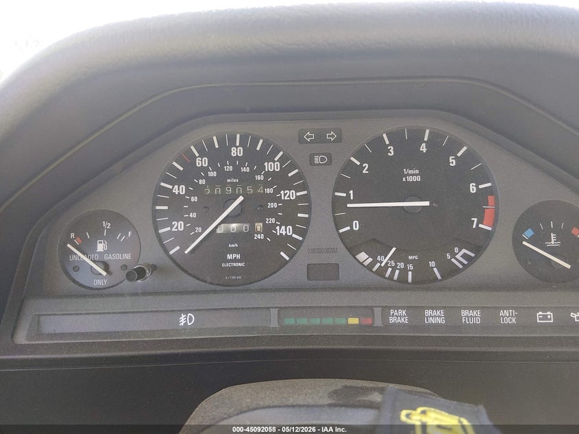 1991 BMW 3 series VIN WBAAF9312MEE74052 IAAI salvage auction — LEFT FRONT, Clear (Tennessee), sold $4,550 on 2026-08-20 (photo 7)