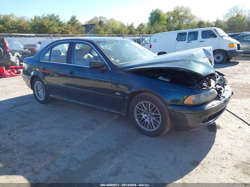 2003 BMW 5er VIN WBADT634X3CK28288 IAAI salvage auction — FRONT END, Clear (Indiana), sold $300 on 2026-07-07 (photo 1)
