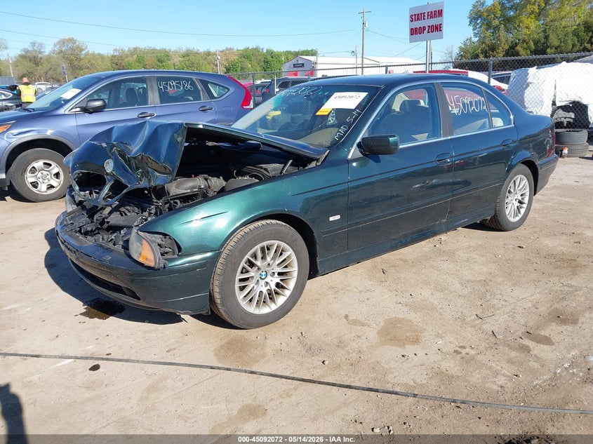 2003 BMW 5er VIN WBADT634X3CK28288 IAAI salvage auction — FRONT END, Clear (Indiana), sold $300 on 2026-07-07 (photo 2)