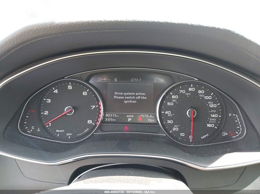 2020 Audi A6 VIN WAUD8AF26LN071636 IAAI salvage auction — HAIL, Salvage (Ohio), sold $10,900 on 2026-07-13 (photo 7)