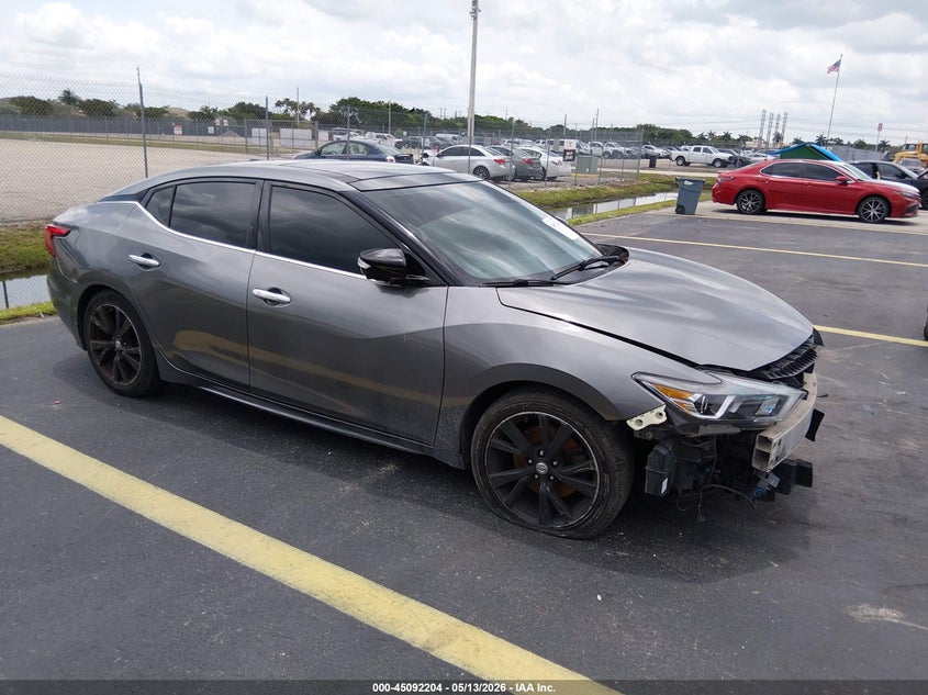 2016 Nissan Maxima VIN 1N4AA6AP0GC403894 IAAI salvage auction — FRONT END, Rebuildable (Florida), sold $1,400 on 2026-07-10 (photo 1)