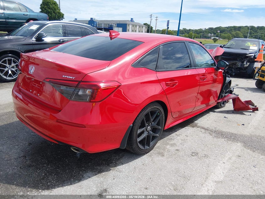 2023 Honda Civic VIN 2HGFE2F5XPH508056 IAAI salvage auction — FRONT END, Salvage Title, sold $2,350 on 2026-07-21 (photo 4)