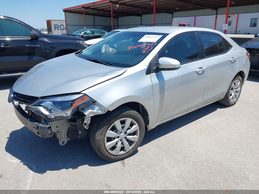 2016 Toyota Corolla VIN 5YFBURHE7GP500612 IAAI salvage auction — FRONT END, Salvage (Texas), sold $2,250 on 2026-07-23 (photo 2)
