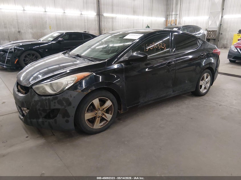 2013 Hyundai Elantra VIN KMHDH4AEXDU936102 IAAI salvage auction — NORMAL WEAR, Salvage (Montana), sold $425 on 2026-07-07 (photo 2)