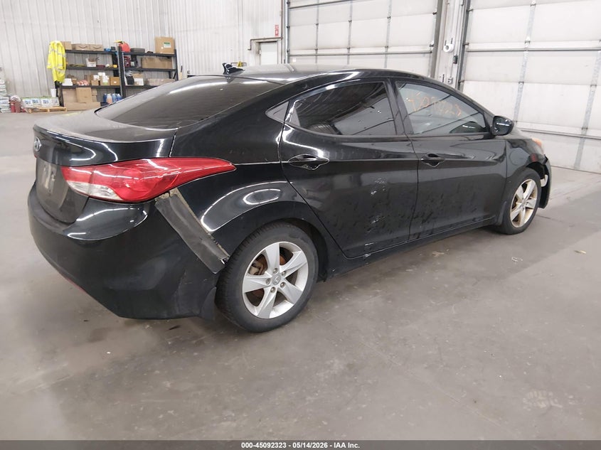 2013 Hyundai Elantra VIN KMHDH4AEXDU936102 IAAI salvage auction — NORMAL WEAR, Salvage (Montana), sold $425 on 2026-07-07 (photo 4)