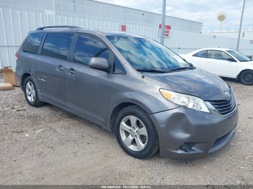 2011 Toyota Sienna VIN 5TDKK3DC1BS153365 IAAI salvage auction — LEFT FRONT, Salvage (New Mexico), sold $4,050 on 2026-07-09 (photo 1)