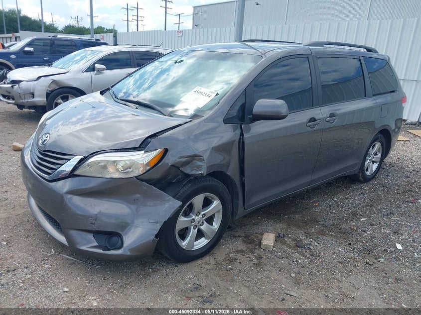 2011 Toyota Sienna VIN 5TDKK3DC1BS153365 IAAI salvage auction — LEFT FRONT, Salvage (New Mexico), sold $4,050 on 2026-07-09 (photo 2)