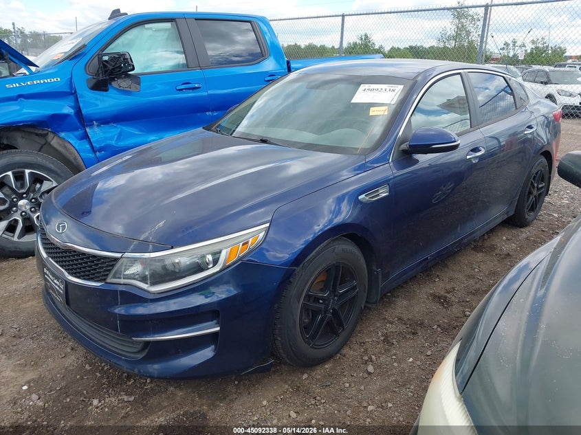 2016 Kia Optima VIN 5XXGT4L35GG093237 IAAI salvage auction — NORMAL WEAR, Clear (Montana), sold $850 on 2026-07-23 (photo 2)