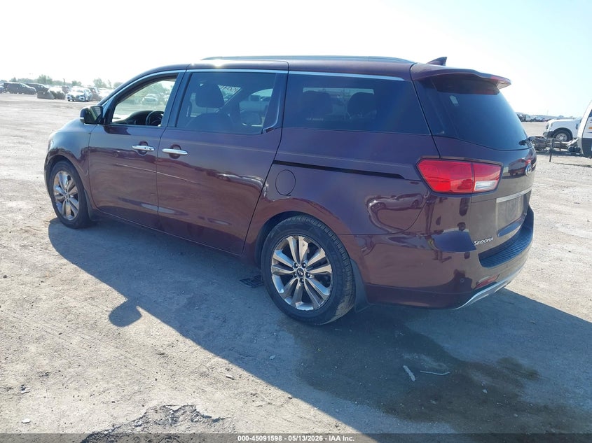 2015 Kia SEDONA VIN KNDME5C1XF6034909 IAAI salvage auction — HAIL, Original (Texas), sold $4,025 on 2026-07-29 (photo 3)