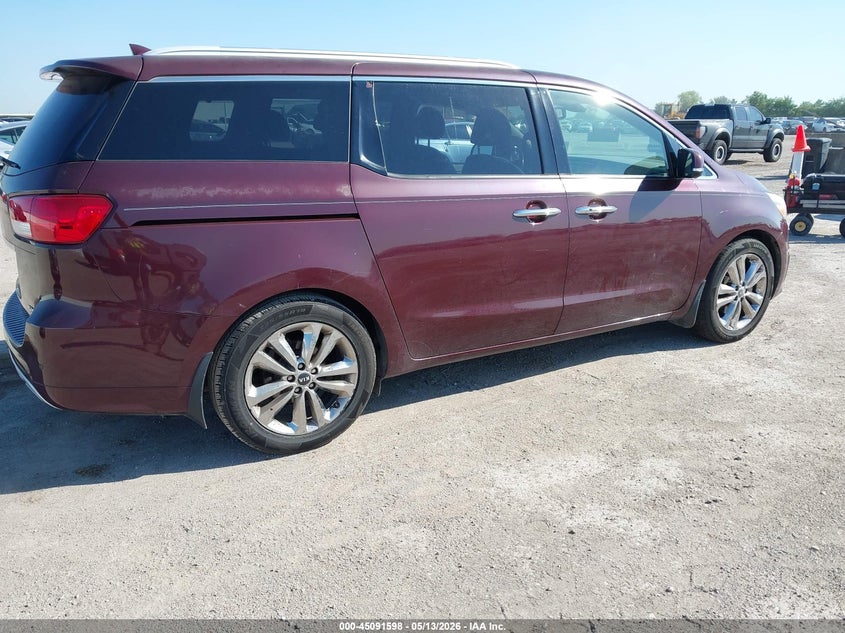 2015 Kia SEDONA VIN KNDME5C1XF6034909 IAAI salvage auction — HAIL, Original (Texas), sold $4,025 on 2026-07-29 (photo 4)