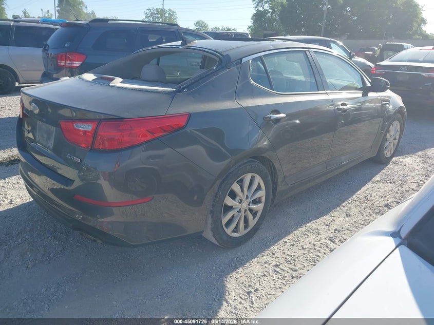 2014 Kia Optima VIN 5XXGN4A71EG295618 IAAI salvage auction — HAIL, Salvage (Missouri), sold $550 on 2026-07-06 (photo 4)
