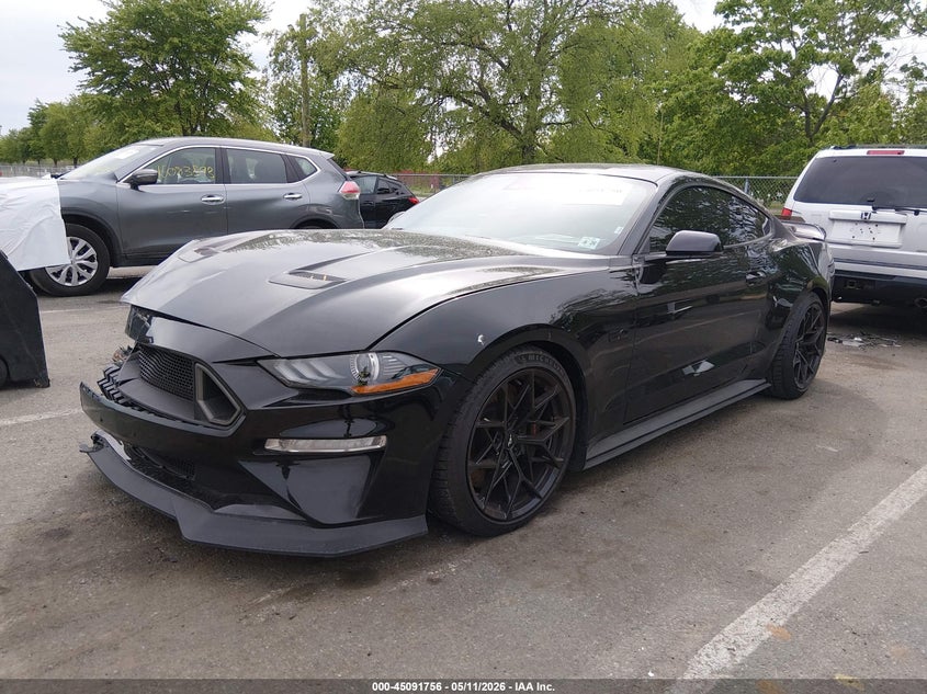2021 Ford Mustang VIN 1FA6P8CF7M5111373 IAAI salvage auction — RIGHT FRONT, Salvage (New Jersey), sold $15,000 on 2026-07-30 (photo 2)