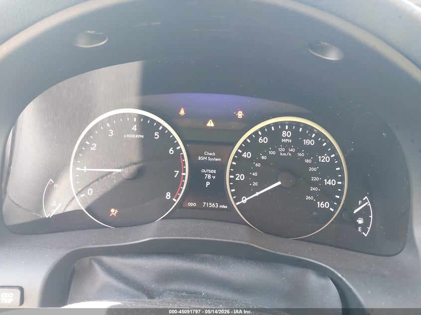 2014 Lexus ES VIN JTHBK1GGXE2091333 IAAI salvage auction — LEFT SIDE, Original (Texas), sold $4,400 on 2026-07-30 (photo 7)