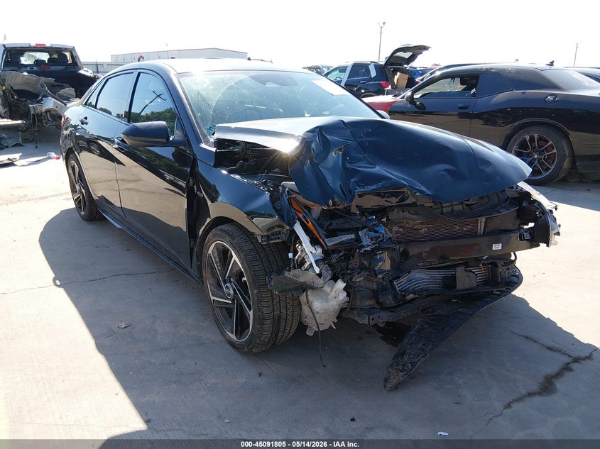 2023 Hyundai Elantra VIN KMHLR4AF2PU392183 IAAI salvage auction — FRONT END, Original (Texas), sold $1,600 on 2026-07-28 (photo 1)