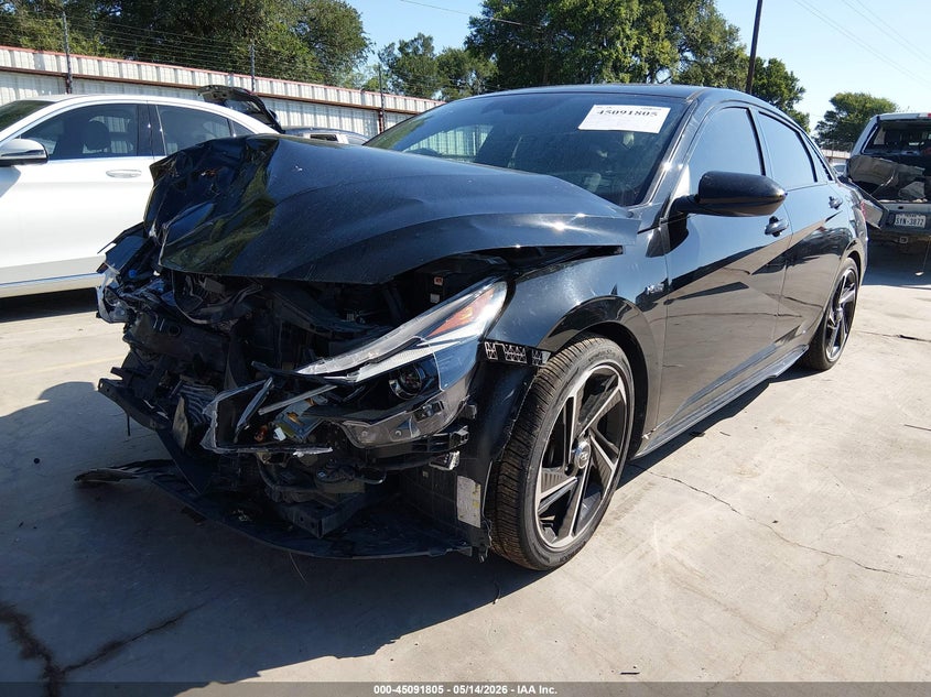 2023 Hyundai Elantra VIN KMHLR4AF2PU392183 IAAI salvage auction — FRONT END, Original (Texas), sold $1,600 on 2026-07-28 (photo 2)