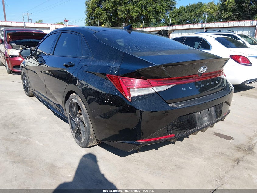 2023 Hyundai Elantra VIN KMHLR4AF2PU392183 IAAI salvage auction — FRONT END, Original (Texas), sold $1,600 on 2026-07-28 (photo 3)