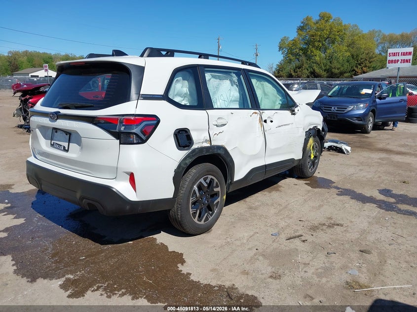 2025 Subaru Forester VIN JF2SLDAC0SH402302 IAAI salvage auction — FRONT END, Salvage (Indiana), sold $2,000 on 2026-07-07 (photo 4)