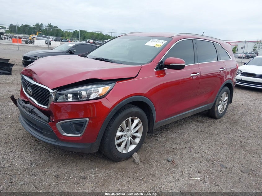 2016 Kia Sorento VIN 5XYPG4A35GG145971 IAAI salvage auction — FRONT END, Salvage (South Carolina), sold $2,100 on 2026-07-08 (photo 2)