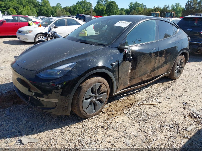 2025 Tesla Model y VIN 7SAYGDED4SA377551 IAAI salvage auction — REAR END, Salvage (North Carolina), sold $12,200 on 2026-07-16 (photo 2)