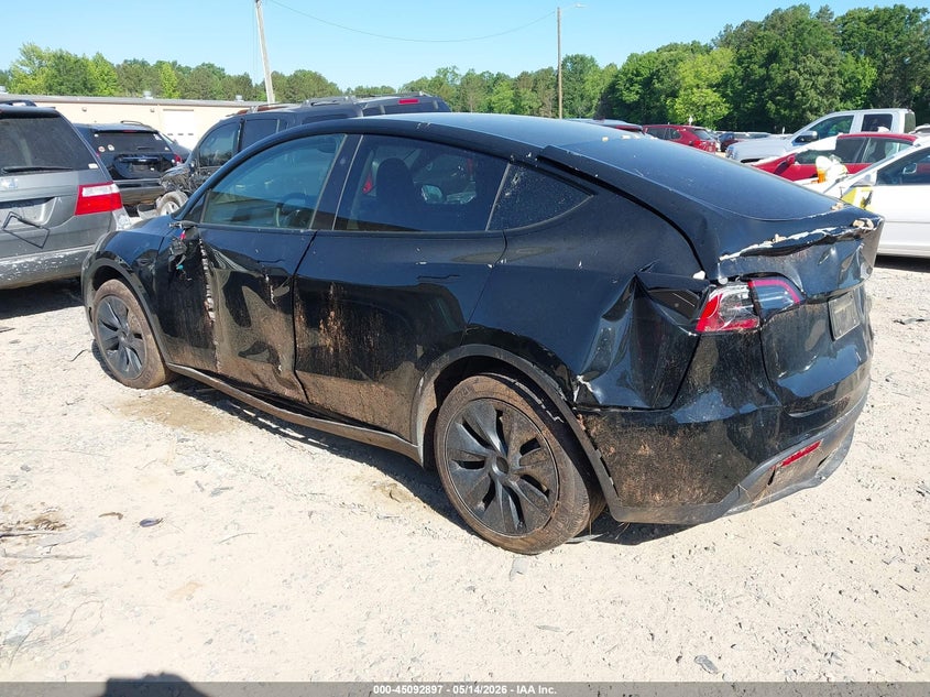 2025 Tesla Model y VIN 7SAYGDED4SA377551 IAAI salvage auction — REAR END, Salvage (North Carolina), sold $12,200 on 2026-07-16 (photo 3)