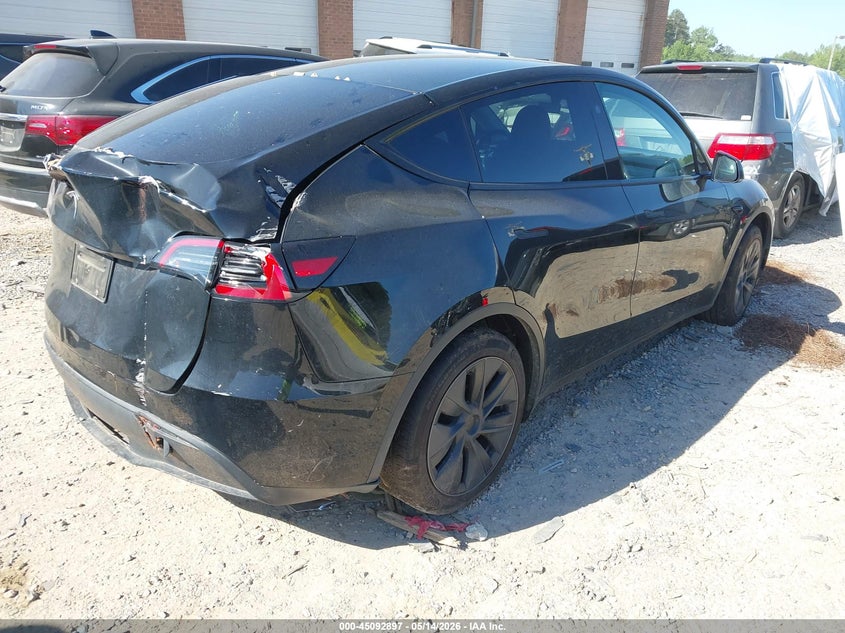 2025 Tesla Model y VIN 7SAYGDED4SA377551 IAAI salvage auction — REAR END, Salvage (North Carolina), sold $12,200 on 2026-07-16 (photo 4)