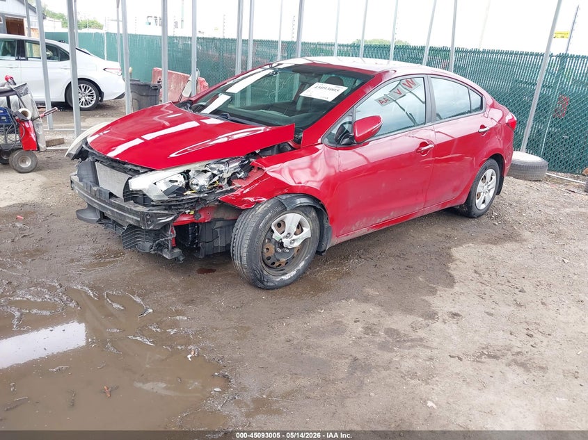 2016 Kia Forte VIN KNAFX4A6XG5527067 IAAI salvage auction — FRONT END, Salvage Title, sold $600 on 2026-08-01 (photo 2)