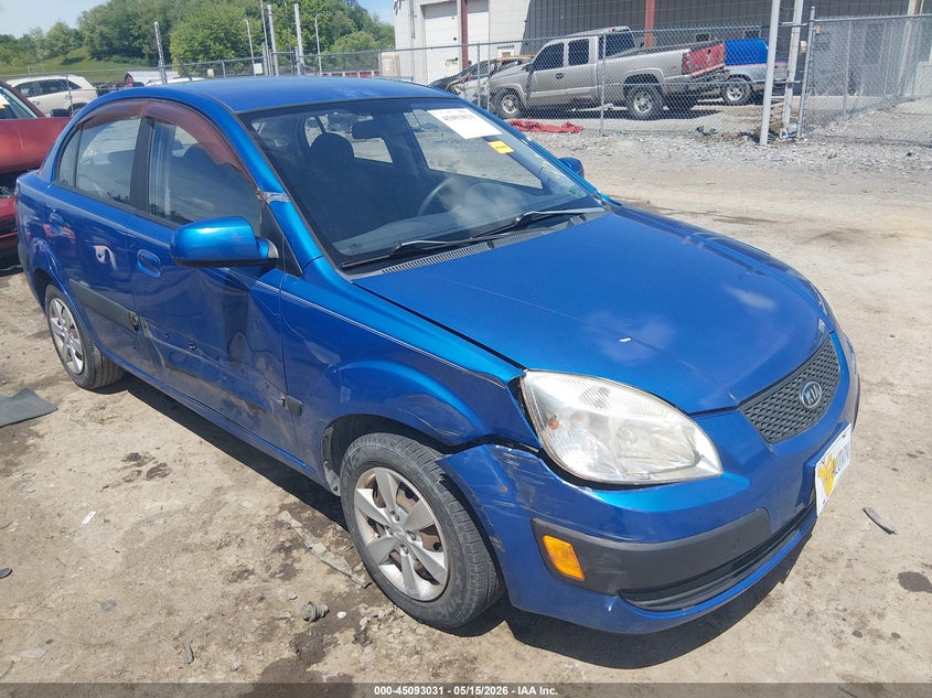 2009 Kia Rio VIN KNADE223196491658 IAAI salvage auction — LEFT & RIGHT, Salvage (West Virginia), sold $225 on 2026-07-09 (photo 1)
