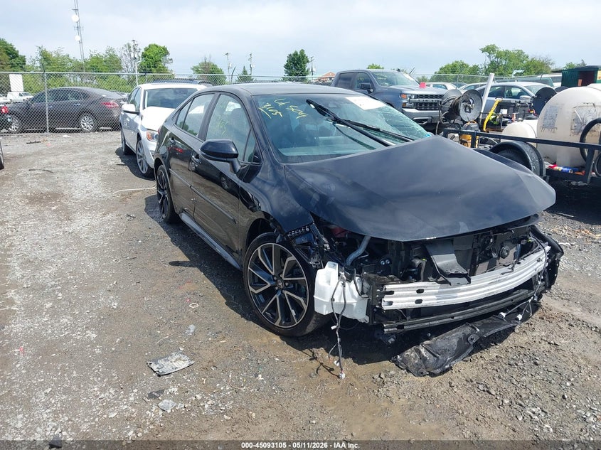 2022 Toyota Corolla VIN 5YFS4MCE4NP128072 IAAI salvage auction — FRONT & REAR, Salvage (Virginia), sold $2,500 on 2026-07-07 (photo 1)